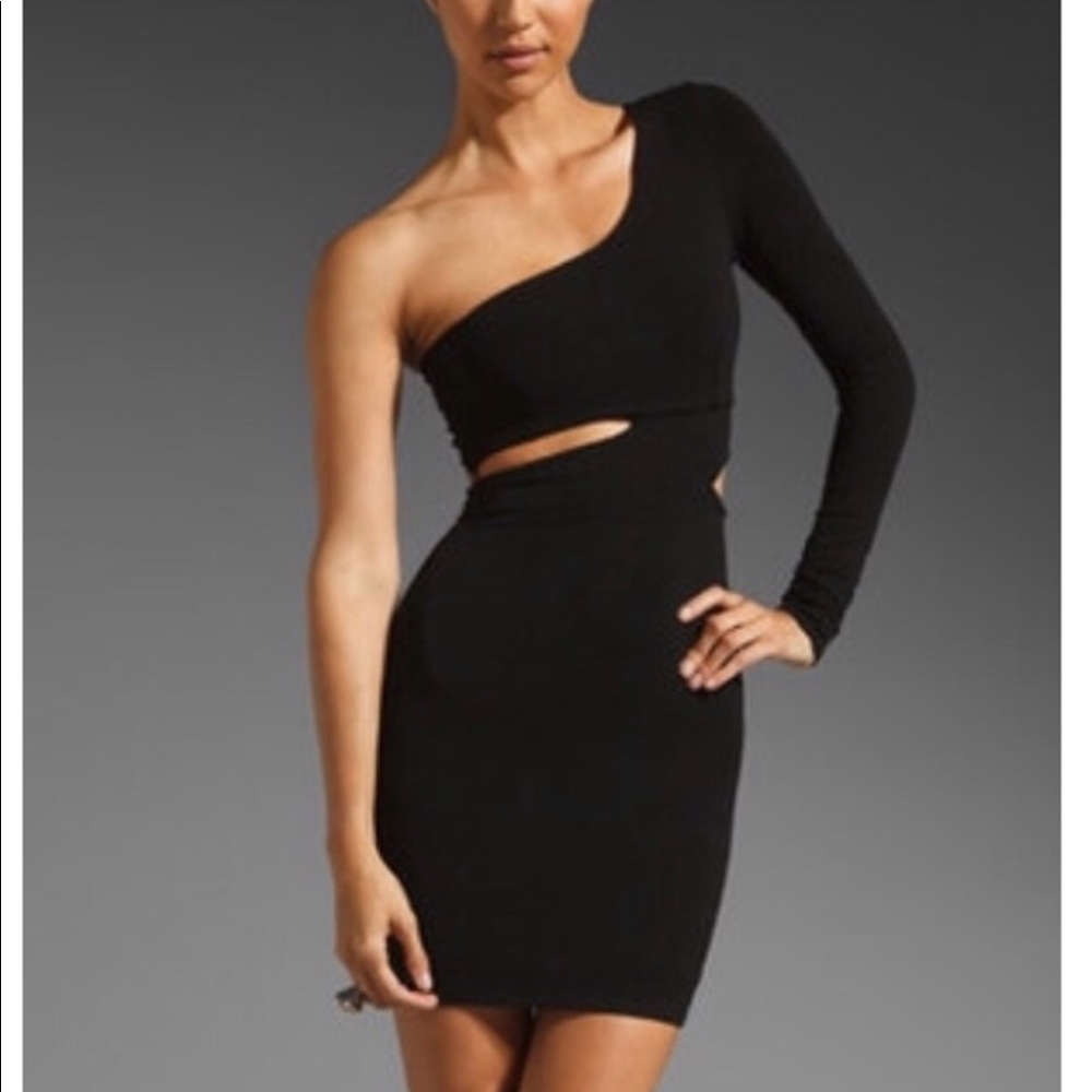 Donna Mizani little black cutout dress